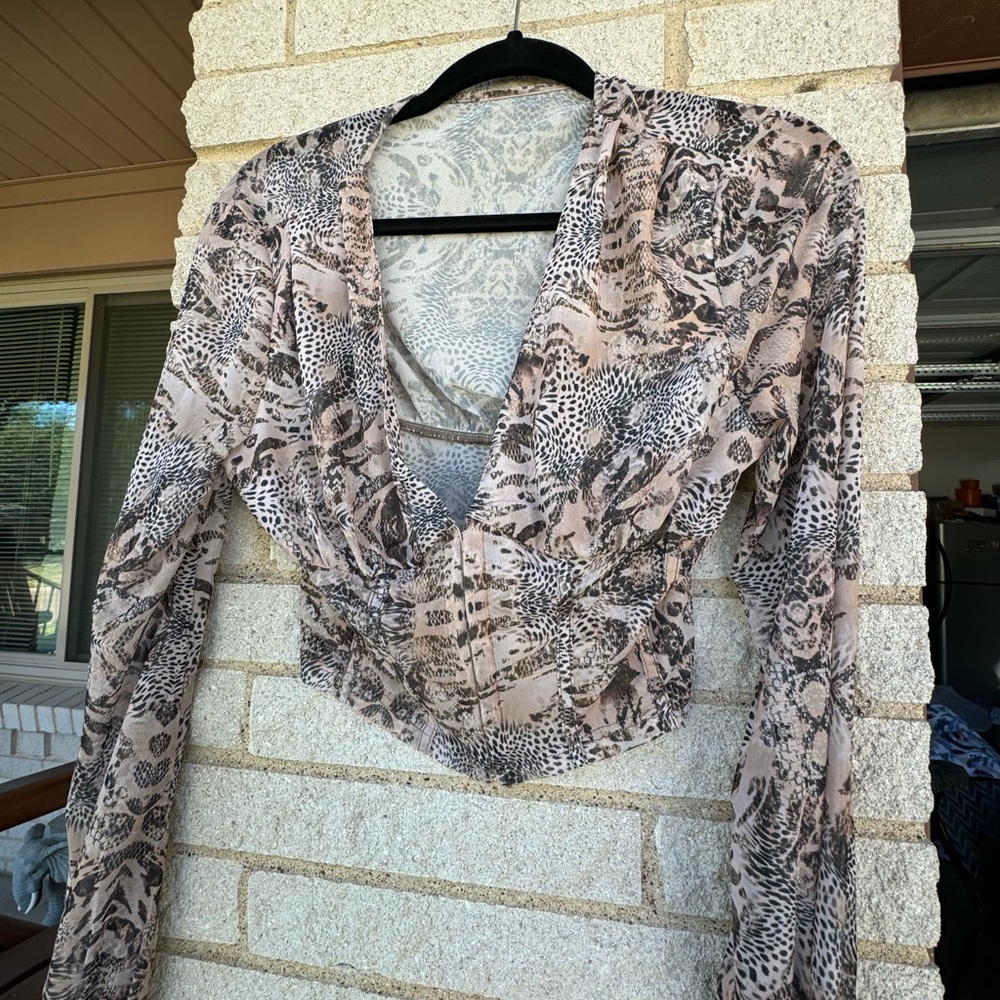 Cheetah corset top